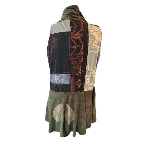 Jenny Threads Iris Vest Handmade By Jen Swearington Wearable Art Iris Vest L - Picture 3 of 6